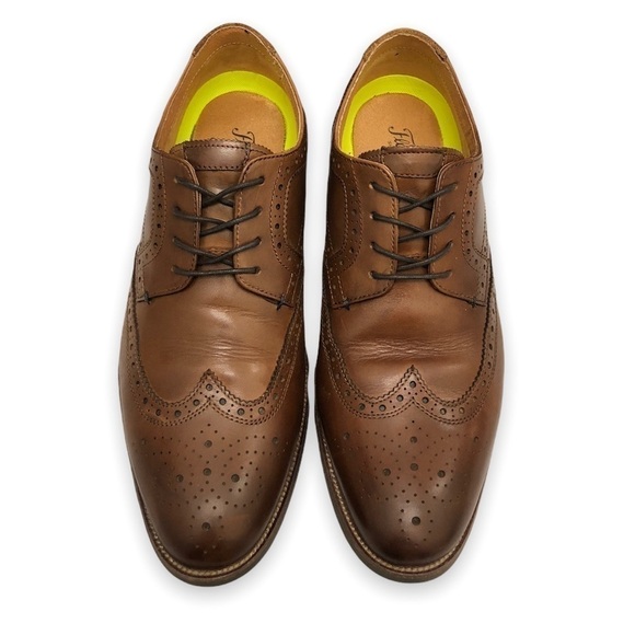 Florsheim Upgrade Wingtip Oxford Leather Dress Shoes 11.5 D Cognac Men’s‎ main image 4